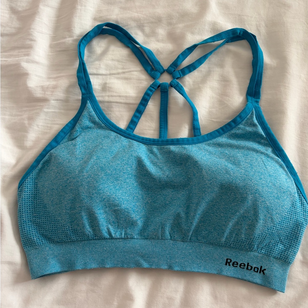 Reebok Teal Strappy Sports Bra